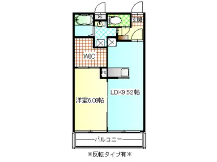 スカイF(1LDK/2階)の間取り写真