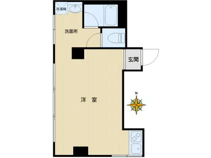 リエス本郷(ワンルーム/3階)の間取り写真