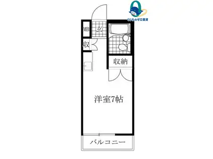 メゾンド・スクワール(ワンルーム/1階)の間取り写真