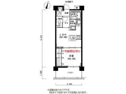 ココドール鳴子(1LDK/2階)の間取り写真