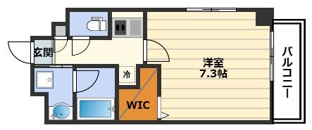 REXIA SHIN UMEDA DUO(1K/3階)の間取り写真