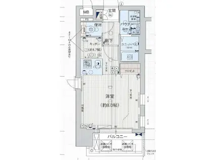 プレサンス新栄デコール(1K/5階)の間取り写真