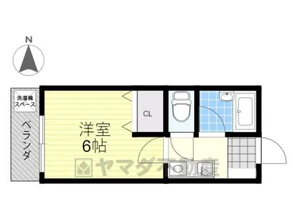 ヒロサワビル(1K/2階)の間取り写真
