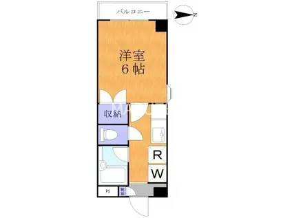 第9マルテイ小杉ビル(1K/3階)の間取り写真