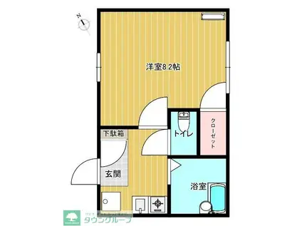 メゾン・フォレスト(1K/1階)の間取り写真