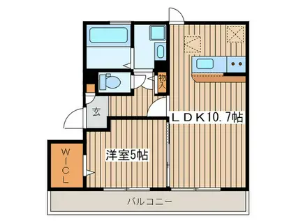 ウェルデンス幕張(1LDK/3階)の間取り写真