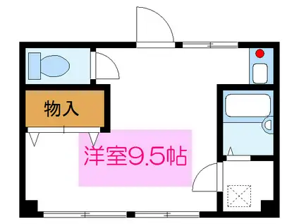 寿々川ビル(ワンルーム/3階)の間取り写真