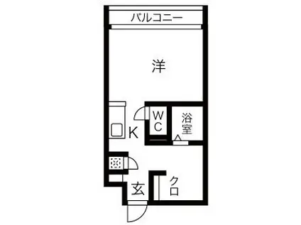 プリマヴェール名駅 ノルテ(1K/5階)の間取り写真