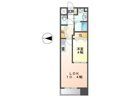 アルティザ上前津II(1LDK/5階)の間取り写真