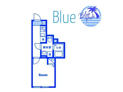 インサイドグ口ーブイブ(1K/1階)の間取り写真