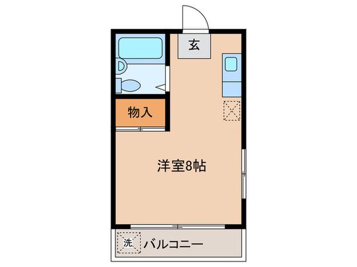 イグチマンション(ワンルーム/3階)の間取り写真