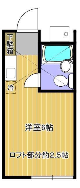 グリーンハウス千代田(ワンルーム/2階)の間取り写真
