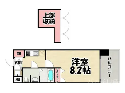 NO60 V TOWER 天神(1K/16階)の間取り写真