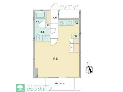 ドゥーエ大須(ワンルーム/12階)の間取り写真