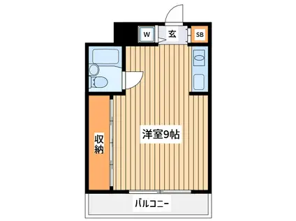 グレイスメゾン川崎(ワンルーム/7階)の間取り写真