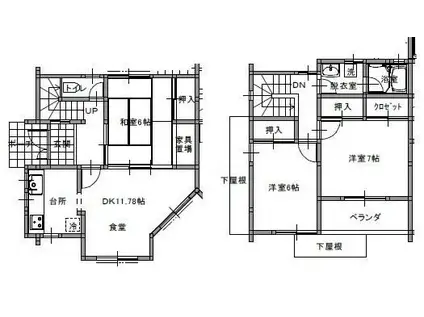 ヴィラ・ラーゴ(3LDK/2階)の間取り写真