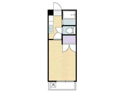 フレクション福島(1K/1階)の間取り写真