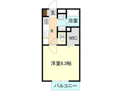 エスプワール(1K/2階)の間取り写真