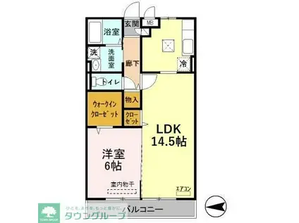 レジデンスSK(1LDK/1階)の間取り写真