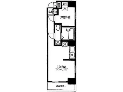 アイ・ウィステリア(1LDK/3階)の間取り写真