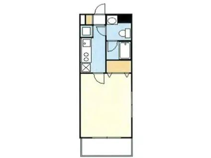 ベイシエ(1K/1階)の間取り写真