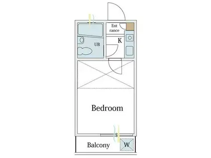 セリバシ笹塚(1K/2階)の間取り写真