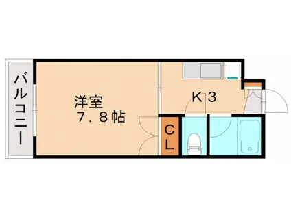 マルトミコーポ(1K/1階)の間取り写真