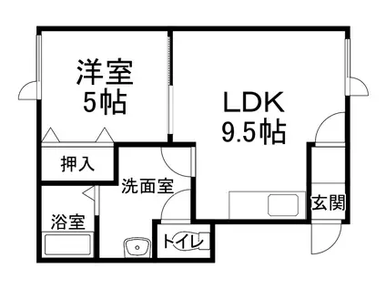 PLAIN(1DK/1階)の間取り写真