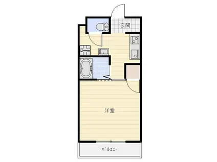 エスティーム(1K/2階)の間取り写真