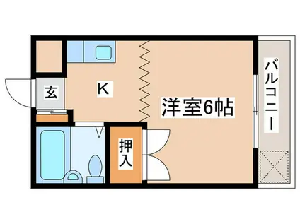 アネックスTEN(1K/2階)の間取り写真