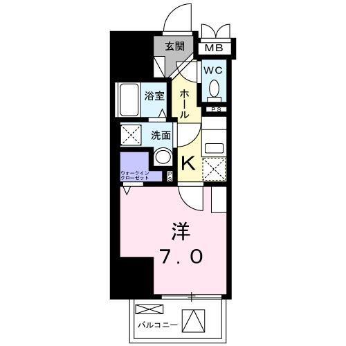 E.ステージ 新御徒町(1K/3階)の間取り写真