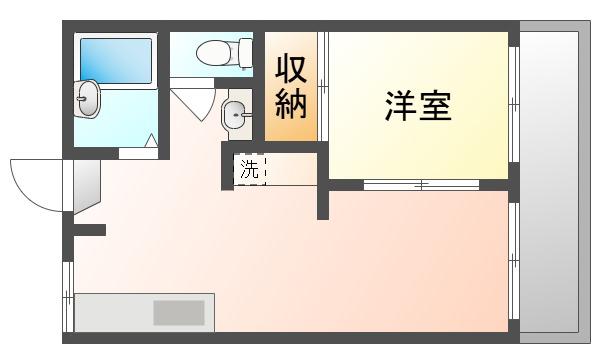 ハイムデアフロイデ I(1LDK/2階)の間取り写真