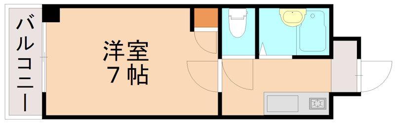 パノラマプラザ(1K/5階)の間取り写真