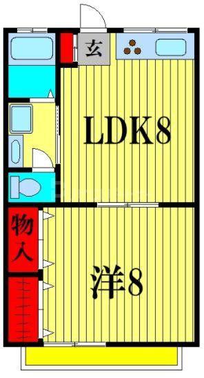 ハイムアネックス(1LDK/3階)の間取り写真