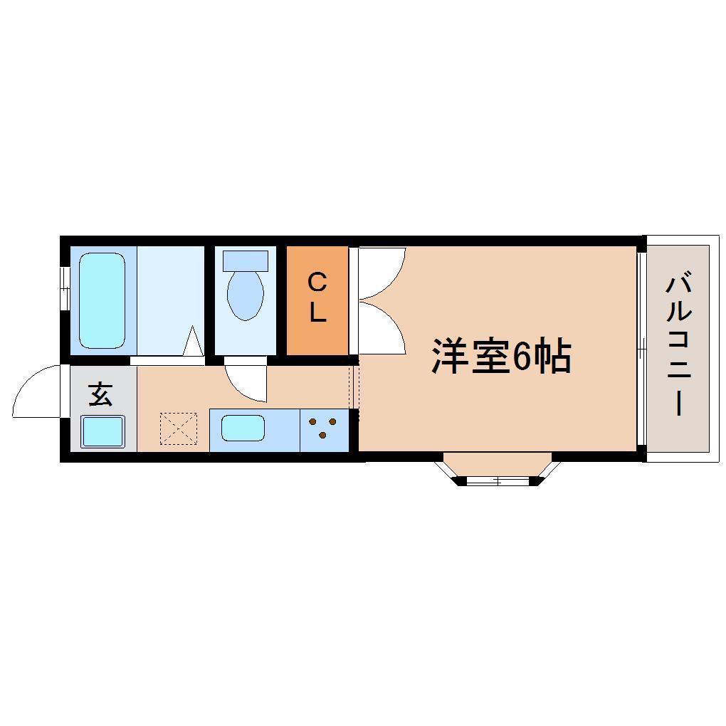 ステーションプラザ(1K/1階)の間取り写真