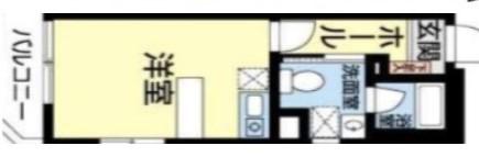 下落合マンション(ワンルーム/4階)の間取り写真
