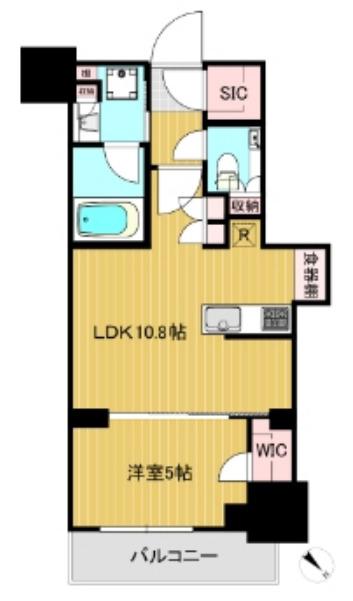 MID TOWER GRAND(1LDK/16階)の間取り写真