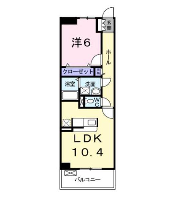 フォレスタ(1LDK/3階)の間取り写真