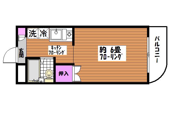 寺島ビル85(1K/3階)の間取り写真