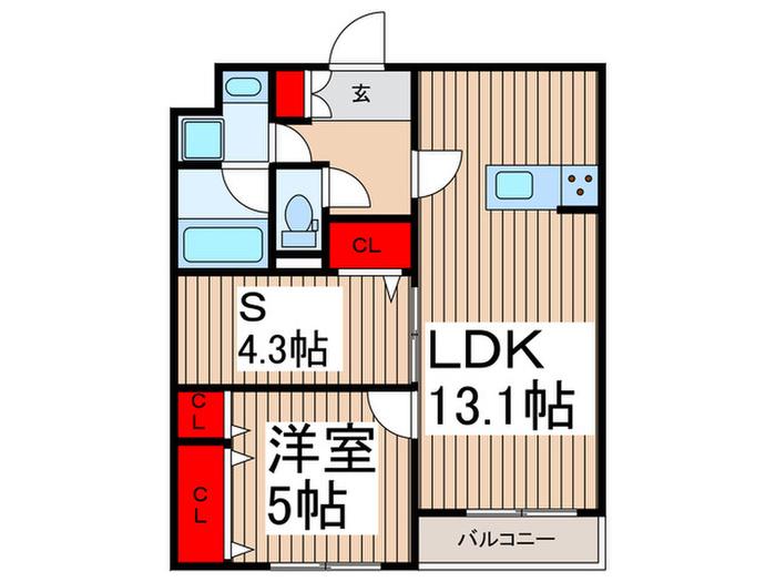 アークパレス(1SLDK/2階)の間取り写真