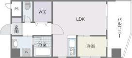 DS 平尾駅前(1LDK/7階)の間取り写真
