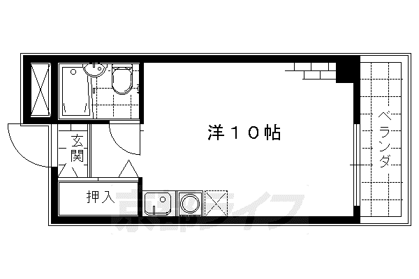 コスモプラザ(ワンルーム/5階)の間取り写真