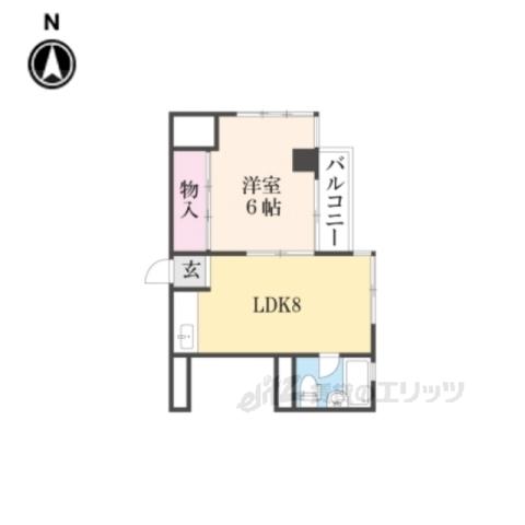 EPOCH岡崎(1LDK/7階)の間取り写真