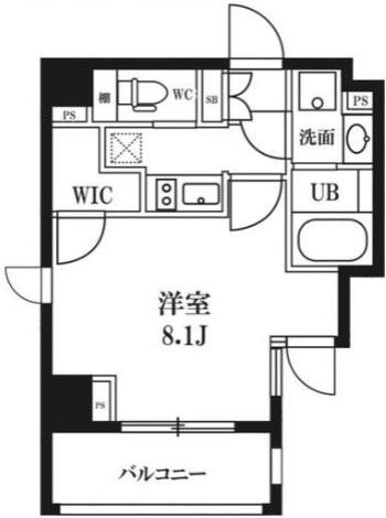 レオーネ押上CUBE(1K/5階)の間取り写真