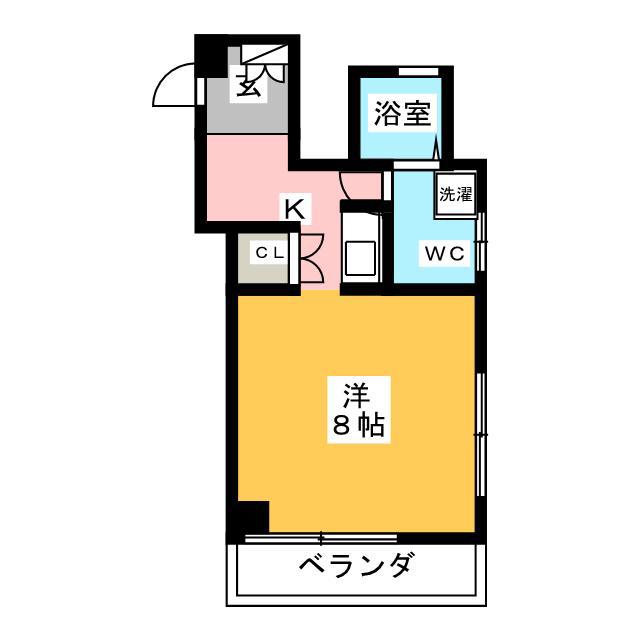 サンハイム南長崎(ワンルーム/3階)の間取り写真