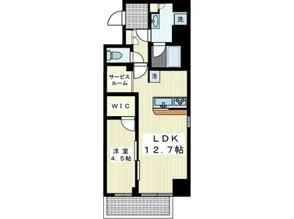 CELESTE-セレスト-(1LDK/5階)の間取り写真