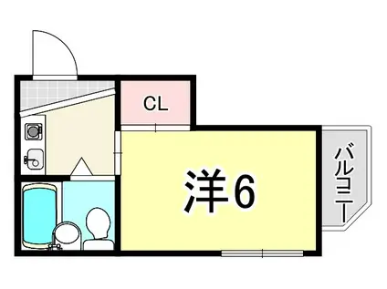 ライオネスマンション弐番館(1K/3階)の間取り写真