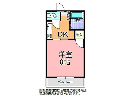 エクセレントラック(1DK/1階)の間取り写真