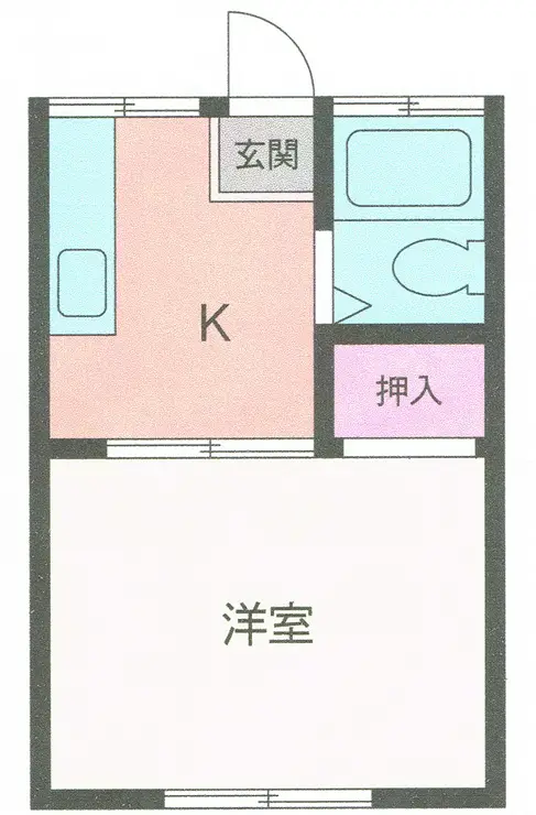 逆川ハイツ 2階階 間取り