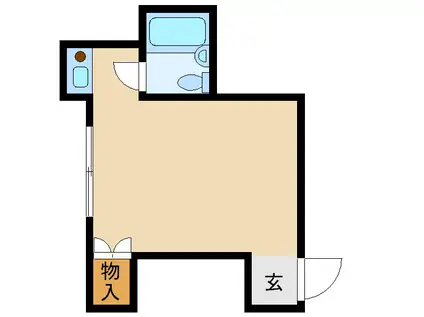 ドルチェ吉田(ワンルーム/2階)の間取り写真